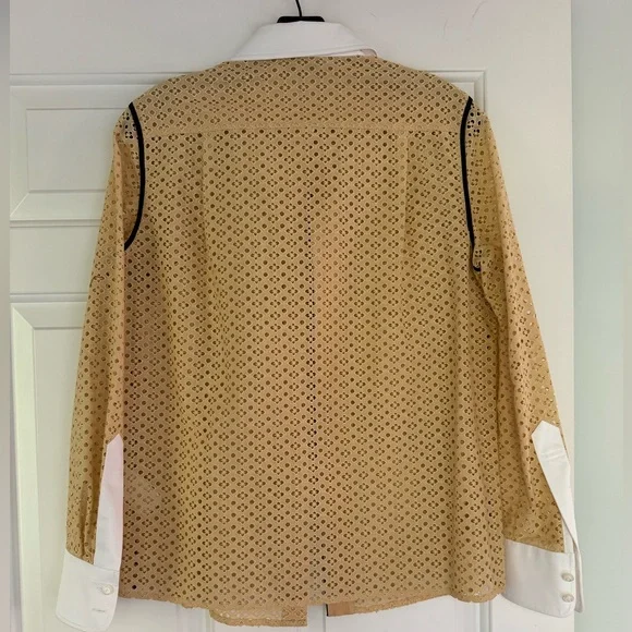 Tory Burch Honeycomb Eyelet Shirt - Picture 5 of 6